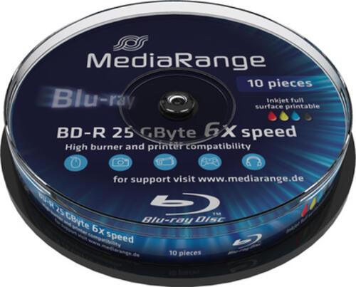 MediaRange MR500 Leere Blu-Ray Disc BD-R 25 GB 10 Stück(e)