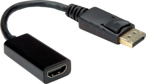 VALUE 12.99.3138 Videokabel-Adapter 0,15 m DisplayPort HDMI Typ A (Standard) Schwarz