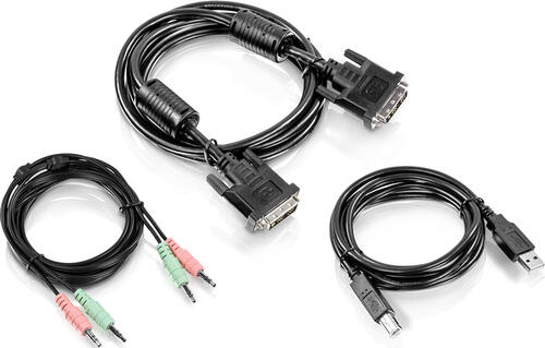 Trendnet TK-CD06 Tastatur/Video/Maus (KVM)-Kabel Schwarz 1,8 m