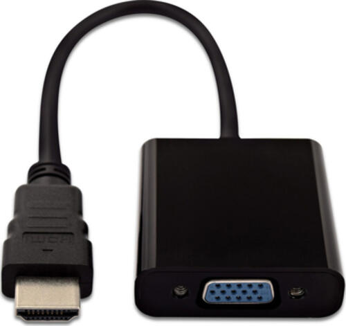 V7 Videoadapter HDMI (m) auf VGA (f), schwarz