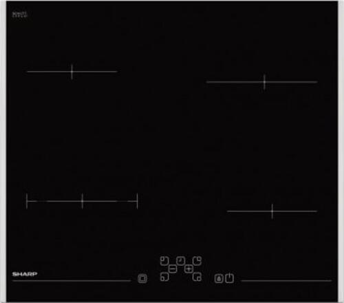 Sharp KH-6V08FT00 Schwarz Integriert 59 cm Keramik 4 Zone(n)