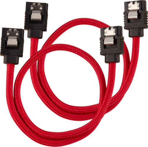 Corsair CC-8900250 SATA-Kabel 0,3 m SATA 7-pin Schwarz, Rot