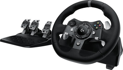 Logitech G G920 Driving Force Aluminium, Schwarz USB 2.0 Lenkrad + Pedale Analog / Digital PC, Xbox One, Xbox Series S, Xbox Series X