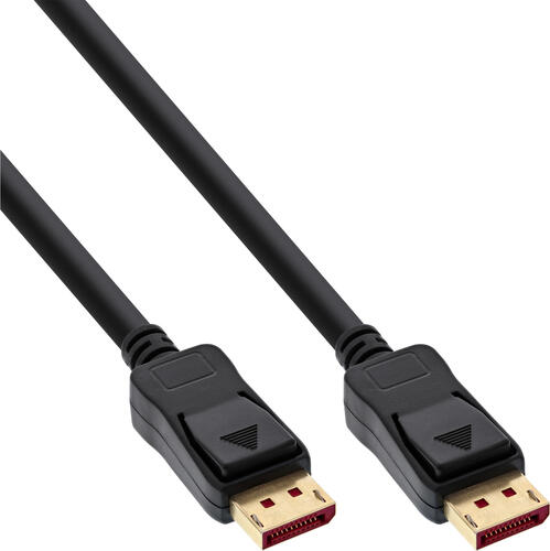 InLine DisplayPort 1.4 Kabel, 8K4K, schwarz, vergoldete Kontakte, 1m