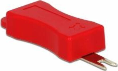 DeLOCK 86412 Schnittstellenblockierung RJ-45 Rot 4 Stück(e)