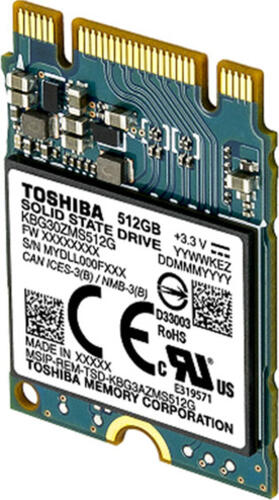 Toshiba KBG30ZMS128G Internes Solid State Drive 128 GB M.2 PCI Express 3.1 NVMe TLC