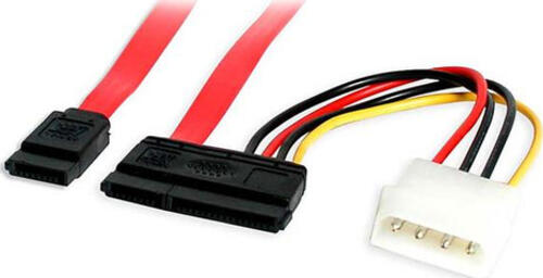 StarTech.com SATA18POW SATA-Kabel 0,457 m SATA 7-pin + Molex (4-pin) Rot