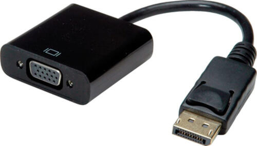 VALUE 12.99.3136 Videokabel-Adapter 0,2 m VGA (D-Sub) DisplayPort Schwarz