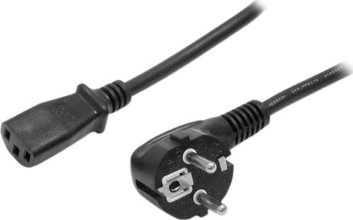 StarTech.com 2 m Computer Stromkabel, 18AWG, EU Schuko auf C13, 10A 250V, Schwarz Ersatz AC Netzkabel, Drucker Stromkabel, PC Stromversorgungskabel, Monitor Stromkabel - UL gelistet