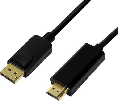 LogiLink CV0129 Videokabel-Adapter 5 m DisplayPort HDMI Typ A (Standard) Schwarz