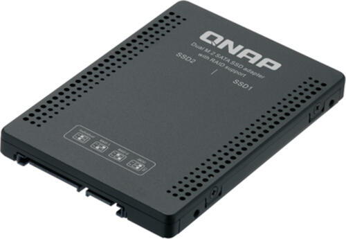 QNAP QDA-A2MAR Speicherlaufwerksgehäuse SSD-Gehäuse Schwarz M.2