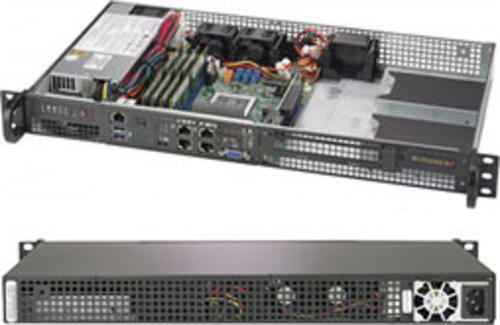 Supermicro A+ Server 5019D-FTN4 Rack (1U) Schwarz