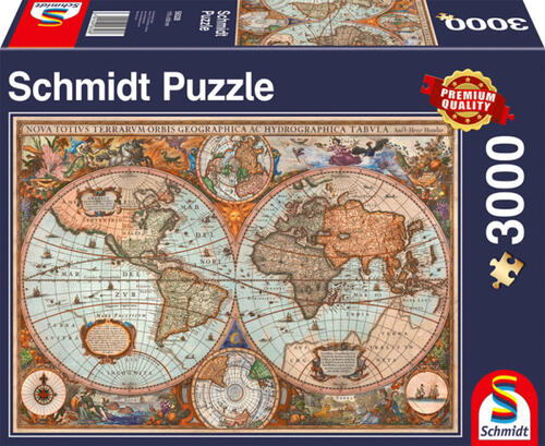 Schmidt Spiele Ancient World Map Kontur-Puzzle 3000 Stück(e) Landkarten