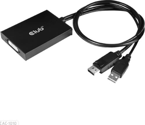 CLUB3D cac-1010 Displayport/usb DVI-I Daul link Schwarz, Weiß