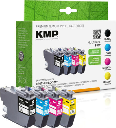 KMP B58V Druckerpatrone 4 Stück(e) Kompatibel Schwarz, Cyan, Magenta, Gelb