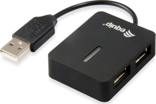 Equip 128952 Schnittstellen-Hub USB 2.0 480 Mbit/s Schwarz