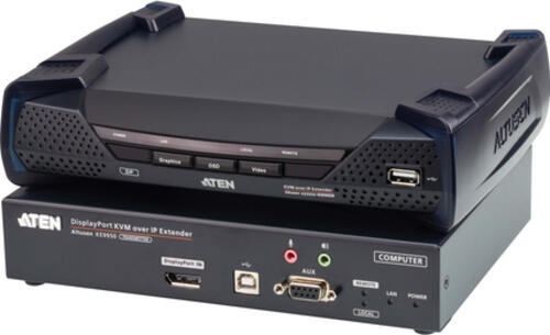 ATEN 4K DisplayPort Einzeldisplay KVM over IP Extender