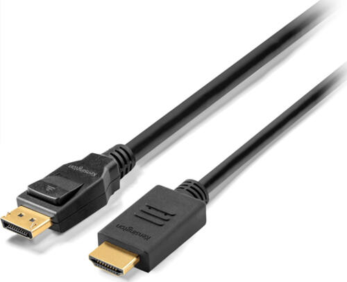 Kensington DisplayPort 1.2 (M) to HDMI (M) passive unidirectional cable, 1.8m (6ft)