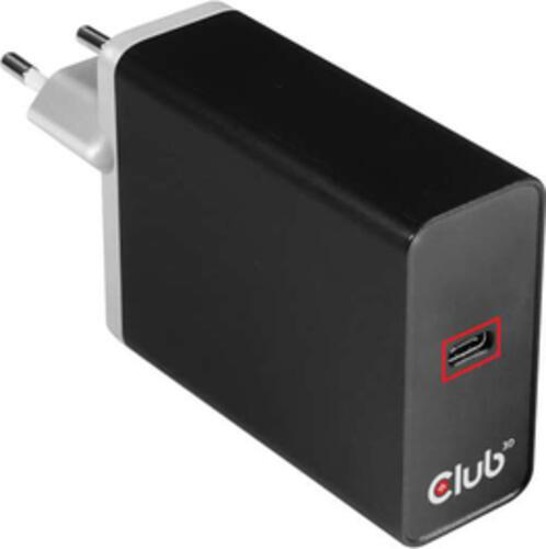 CLUB3D CAC-1901 Ladegerät für Mobilgeräte Maus, Laptop, Tragbarer Lautsprecher, Powerbank, Smartphone, Smartwatch, Tablets Schwarz AC Schnellladung Drinnen