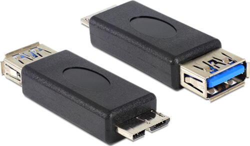 DeLOCK 65183 Kabeladapter USB 3.0-A FM micro USB 3.0-B M Schwarz