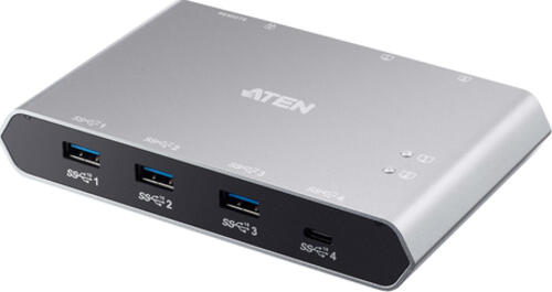 ATEN 2-Port USB-C Gen 2 Sharing Switch mit Stromdurchgang