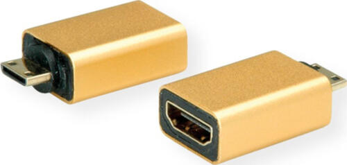 ROLINE 12.03.3154 Kabeladapter HDMI-C HDMI-A Gold