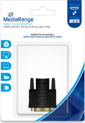 MediaRange MRCS170 Kabeladapter DVI-D HDMI Schwarz