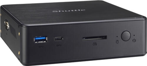 Shuttle Nano PC NC10U5 , Intel i5-8265U, 1x HDMI, 1x DP, 1x 2.5 bay, 1x M.2, 1x LAN, 1x COM, Wifi, 24/7 Dauerbetrieb, inkl. VESA & Stand