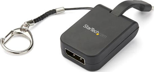 StarTech.com Kompakter USB-C auf DisplayPort 1.4 Adapter - 8K 60Hz/4K USB-C zu DP Videokonverter mit Schlüsselbundring - USB Typ C DP Alt Modus (HBR3 HDR DSC) zu DP Monitor Dongle - TB3 kompatibel