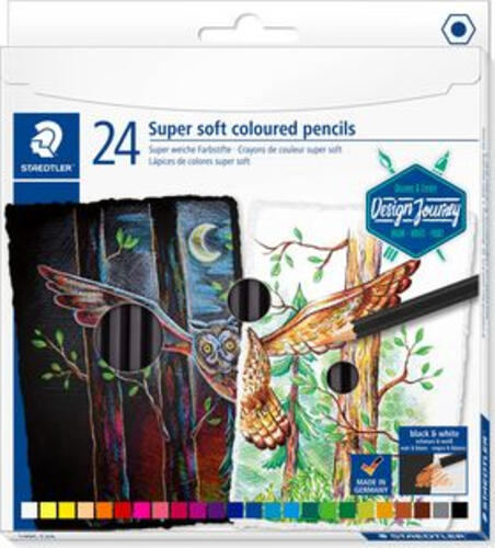 Staedtler 149C C24 Buntstift Schwarz, Blau, Bordeaux, Braun, Cyan, Grün, Grau, Magenta, Orange, Pfirsich, Pink, Rot, Violett, Weiß, Gelb 24 Stück(e)