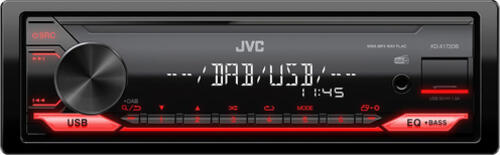 JVC KD-X172DB Auto Media-Receiver Schwarz, Rot 350 W