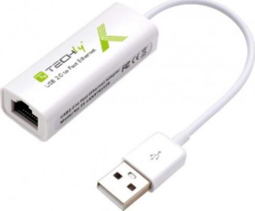 Techly IDATA-ADAP-USB2TY2 Netzwerkkarte Ethernet 100 Mbit/s