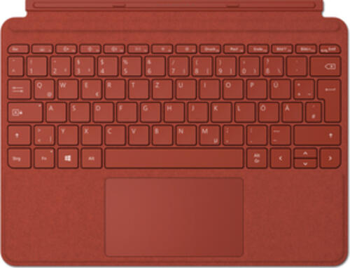 Microsoft Go Type Cover QWERTZ Englisch Rot