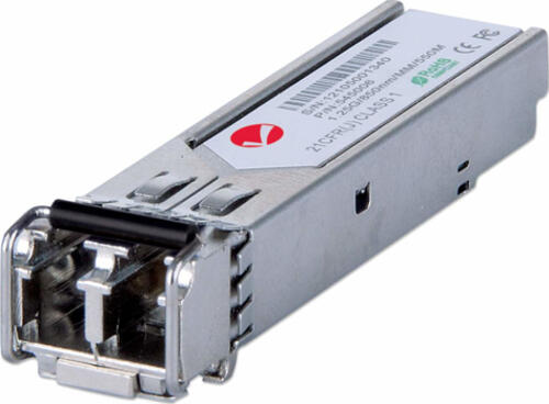 Intellinet Gigabit SFP Mini-GBIC Transceiver für LWL-Kabel, 1000Base-SX (LC) Multimode-Port, 550 m