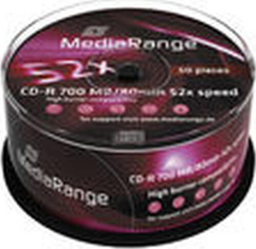 MediaRange MR207 CD-Rohling CD-R 700 MB 52x 50 Stück(e)