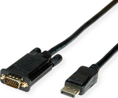 ROLINE 11.04.5970 Videokabel-Adapter 1 m VGA DisplayPort Schwarz