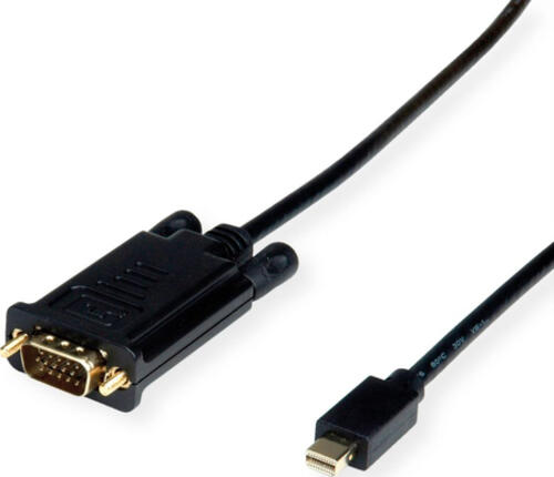 ROLINE 11.04.5977 Videokabel-Adapter 2 m VGA (D-Sub) Mini DisplayPort Schwarz