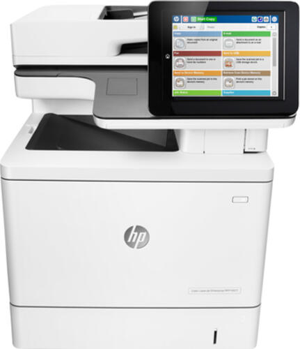 HP Color LaserJet Enterprise M577f MFP, Drucken/Kopieren/Scannen/Faxen, Automatischer Vorlageneinzug für 100 Blatt; USB-Druck über Vorderseite; Scannen an E-Mail/PDF; Beidseitiger Druck