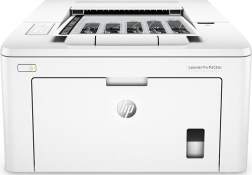 HP LaserJet Pro M203dn Drucker, Schwarzweiß, Drucker für Home und Home Office, Drucken, Drucken vom Smartphone oder Tablet; Beidseitiger Druck; JetIntelligence Tonerkartusche