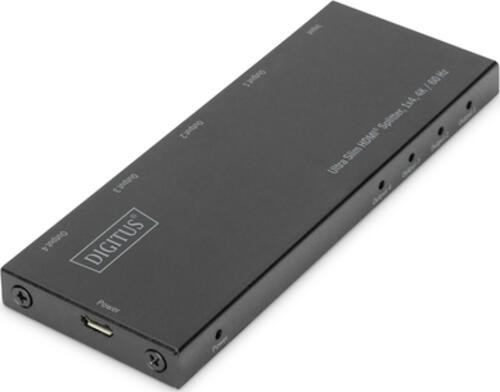 Digitus Ultra Slim HDMI Splitter, 1x4, 4K / 60 Hz