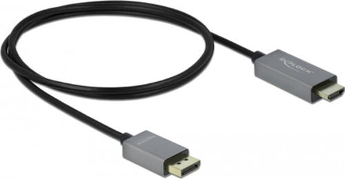 DeLOCK Aktives DisplayPort 1.4 zu HDMI Kabel 4K 60 Hz (HDR) 1 m