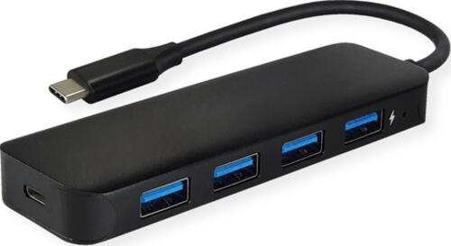 VALUE 14.99.5039 Schnittstellen-Hub USB 3.2 Gen 1 (3.1 Gen 1) Type-C 5000 Mbit/s Schwarz