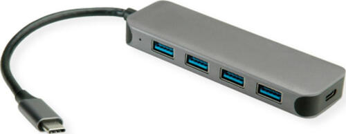 VALUE 14.99.5038 Schnittstellen-Hub USB 3.2 Gen 1 (3.1 Gen 1) Type-C 5000 Mbit/s Grau