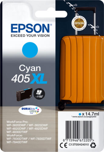 Epson Singlepack Cyan 405XL DURABrite Ultra Ink