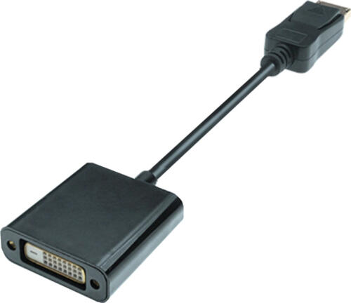 M-Cab 6060005 Videokabel-Adapter 0,2 m DisplayPort DVI Schwarz