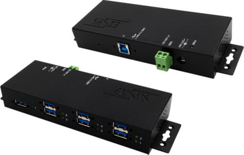 EXSYS EX-1517HMVS Schnittstellen-Hub 5000 Mbit/s Schwarz