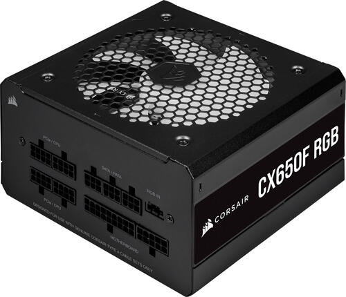 Corsair CX Series CX650F RGB Netzteil 650 W 24-pin ATX ATX Schwarz