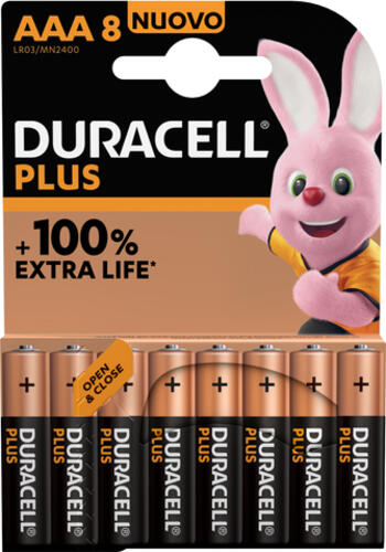 Duracell Plus 100 AAA Einwegbatterie Alkali