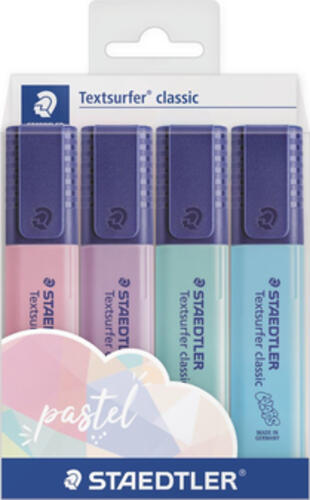 Staedtler 364 C Marker 4 Stück(e) Hellblau, Minze, Pink, Violett