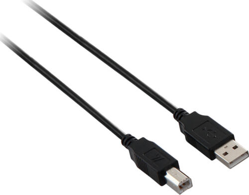 V7 USB Kabel USB 2.0 A (m) auf USB 2.0 B (m), schwarz 3m 10ft